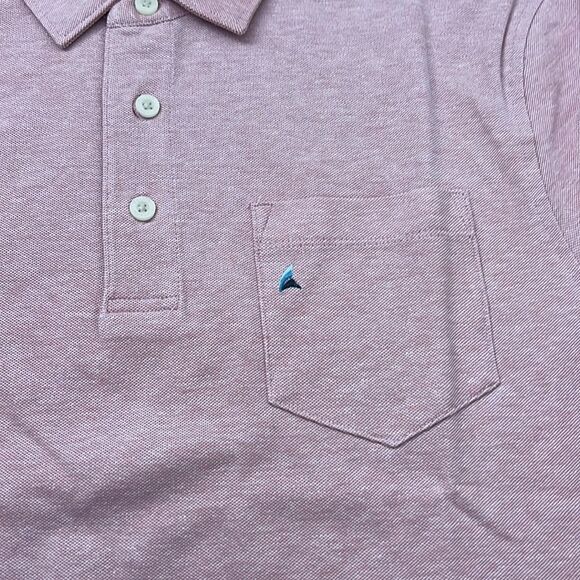 NWT Tailor Vintage Airotec Birdseye Polo Shirt‎ Dusty Rose Size Large - Picture 5 of 13